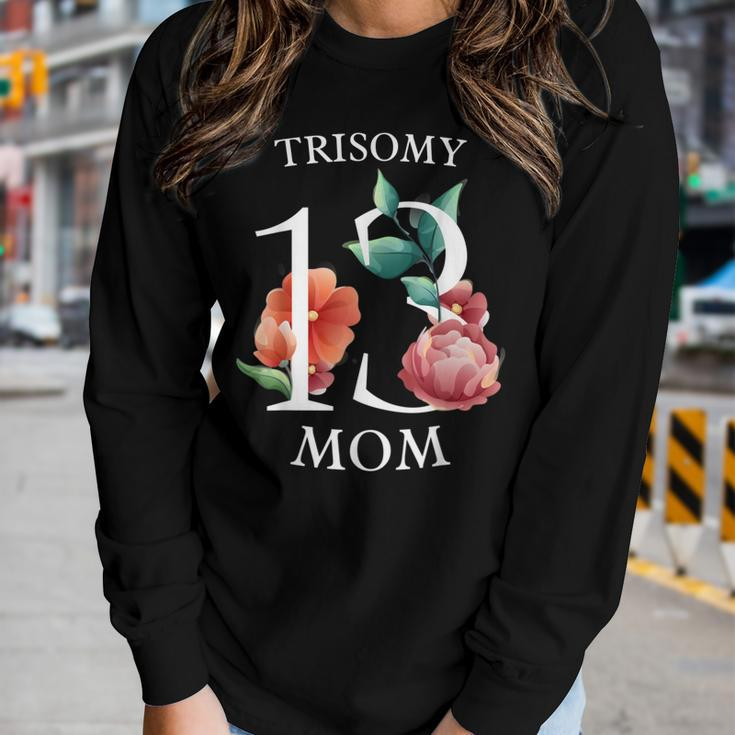 Patau Syndrome Trisomy 13 Awareness Day Mom Dad March 13 Women Long Sleeve T-shirt Gifts for Her