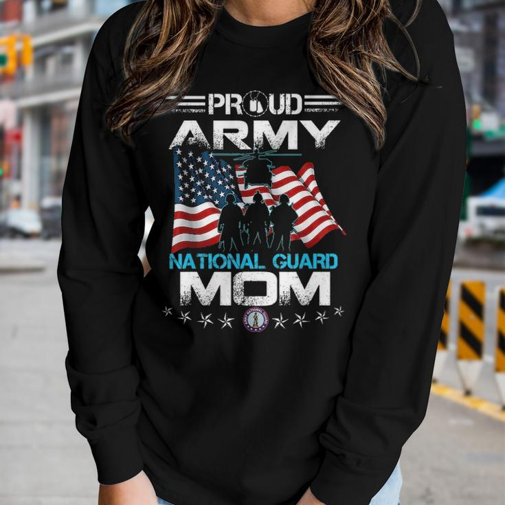 Proud Army National Guard Mom US Military Gift Women Graphic Long Sleeve T-shirt Gifts for Her