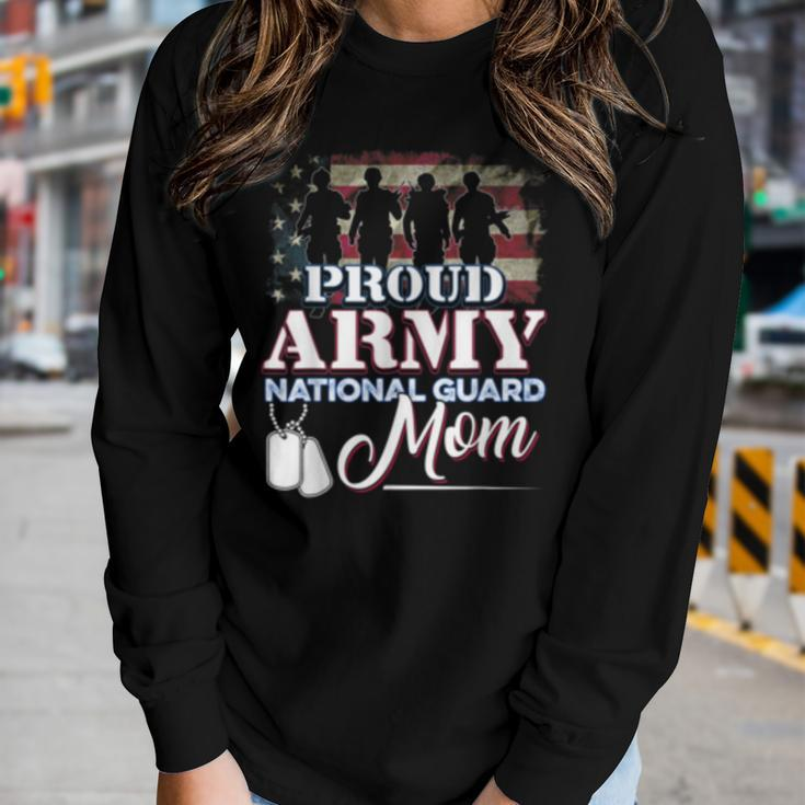 Proud Army National Guard Mom Veteran Women Long Sleeve T-shirt Gifts for Her