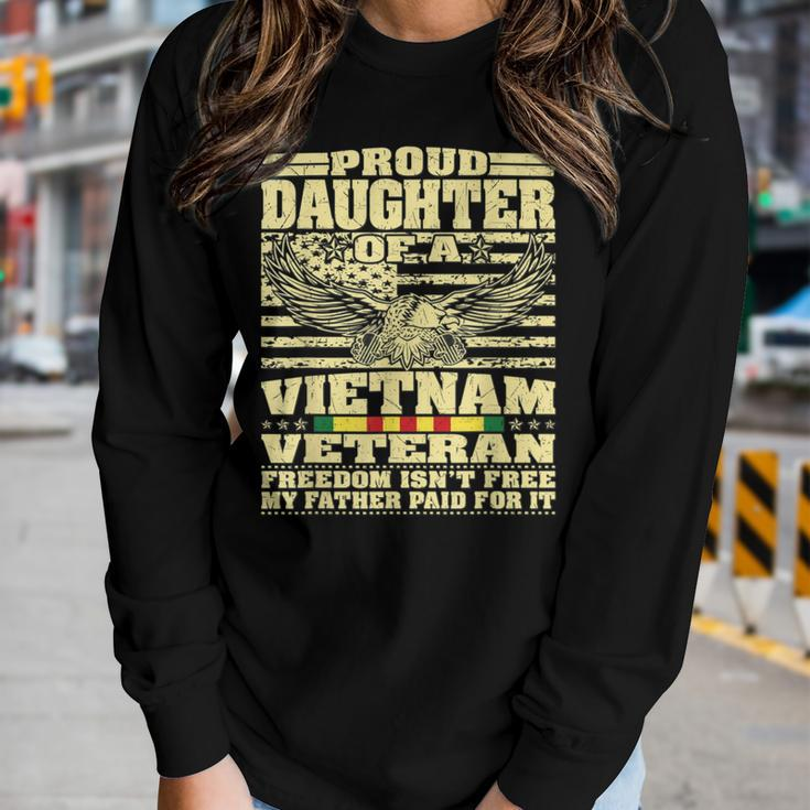 Proud Daughter Of A Vietnam Veteran V3 Women Graphic Long Sleeve T-shirt Gifts for Her