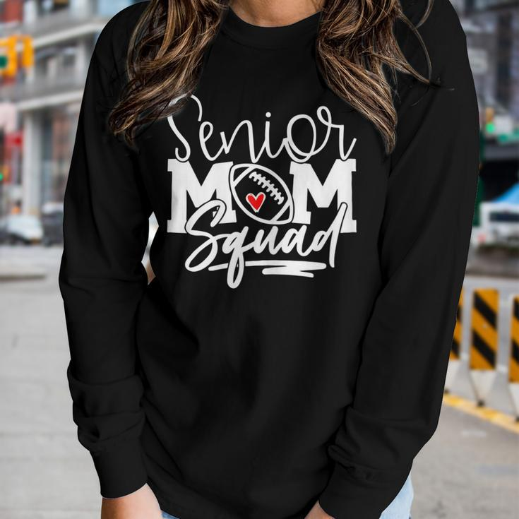 Senior Football Mom Squad Group Football Mom Women Long Sleeve T-shirt Gifts for Her