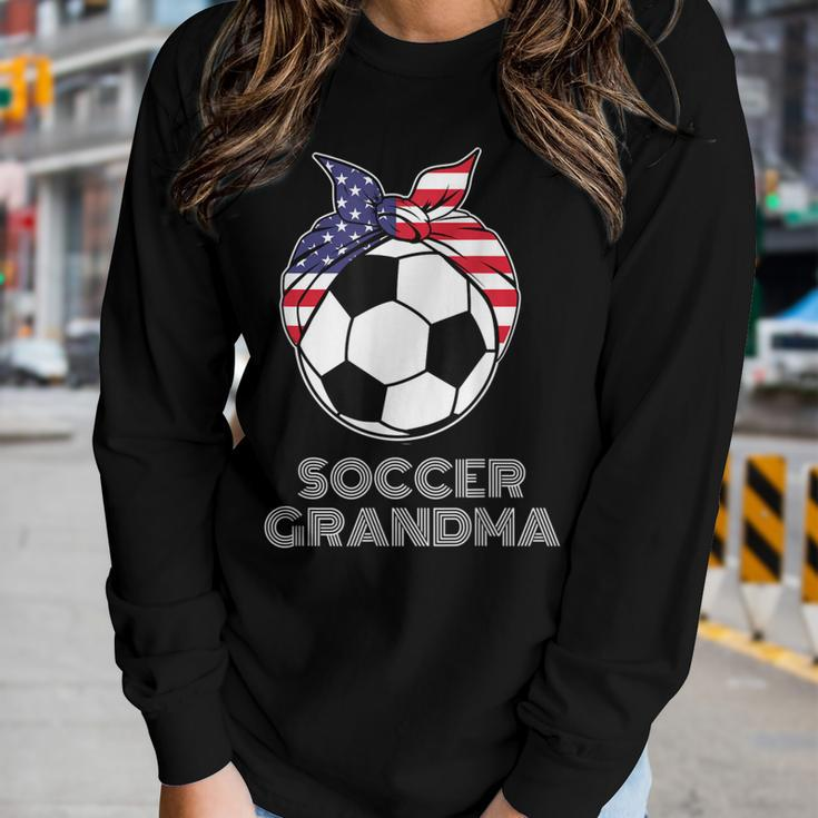 Soccer Grandma Grandparents Us Grandmom Soccer Player Women Long Sleeve T-shirt Gifts for Her