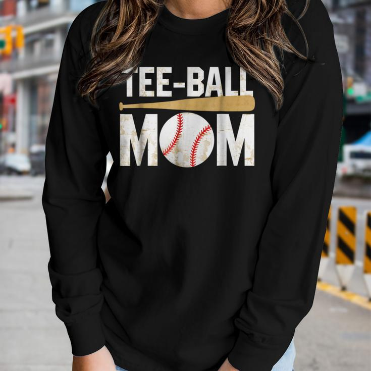 Womens Sport Ball Mom Tball Mom Sport Mama For Women Women Long Sleeve T-shirt Gifts for Her