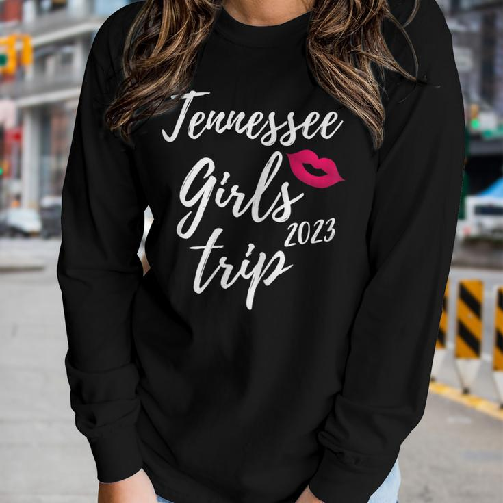 Womens Tennessee Girls Trip 2023 Bachelorette Vacation Fun Matching Women Long Sleeve T-shirt Gifts for Her