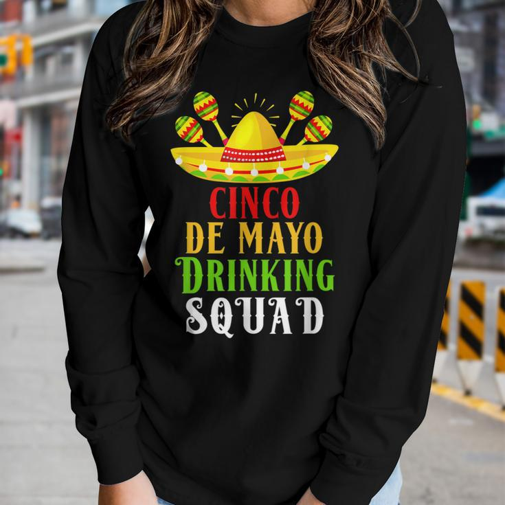 Tequila Squad Drinking Cinco De Mayo Women Long Sleeve T-shirt Gifts for Her