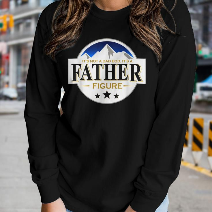 Ts Not A Da Bod Its A Father Figure Mountain & Beer Women Long Sleeve T-shirt Gifts for Her