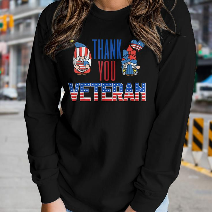 Veterans Day Veteran Appreciation Respect Honor Mom Dad Vets V4 Women Graphic Long Sleeve T-shirt Gifts for Her