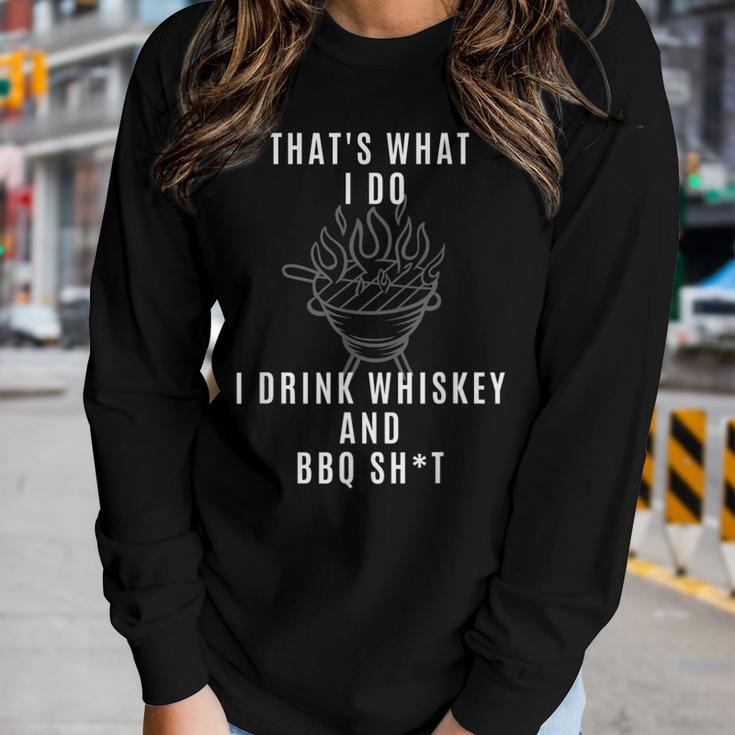 Whiskey And Bbq Women Long Sleeve T-shirt Gifts for Her
