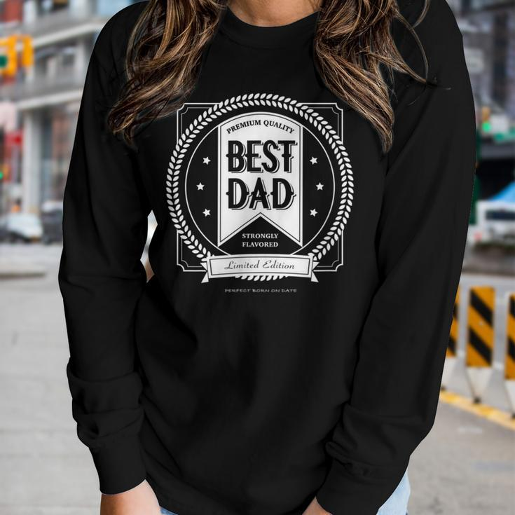 Whiskey Pop Best Dad Fathers Day Cool Drinking Women Long Sleeve T-shirt Gifts for Her