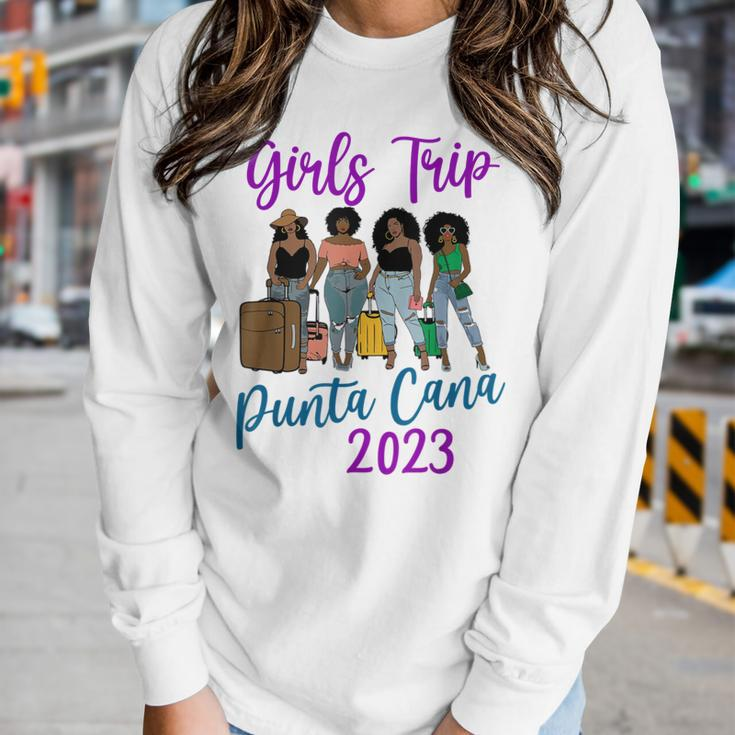 Girls Trip Black Women Queen Melanin African American Pride V2 Women Long Sleeve T-shirt Gifts for Her