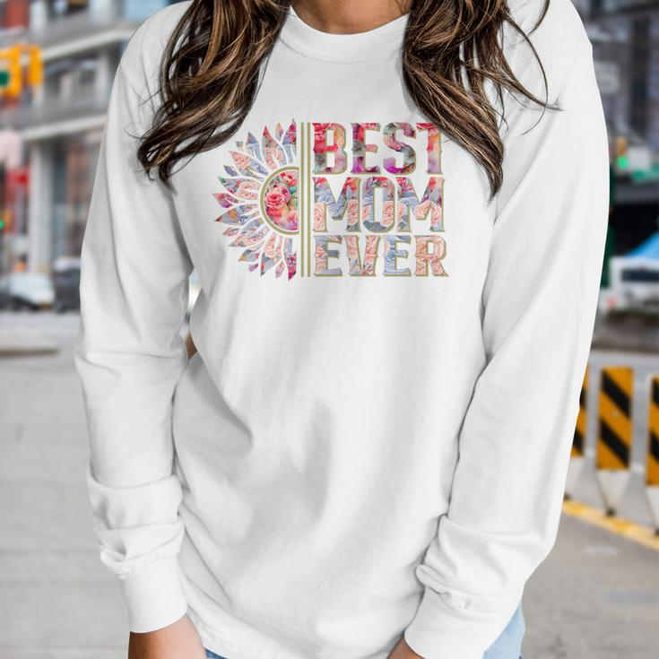 Happy Best Mom Ever 2023 Women Long Sleeve T-shirt Gifts for Her