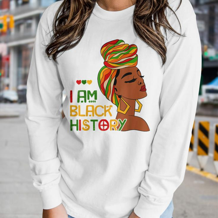 I Am Black History Month African American For Womens Girls V2 Women Graphic Long Sleeve T-shirt Gifts for Her