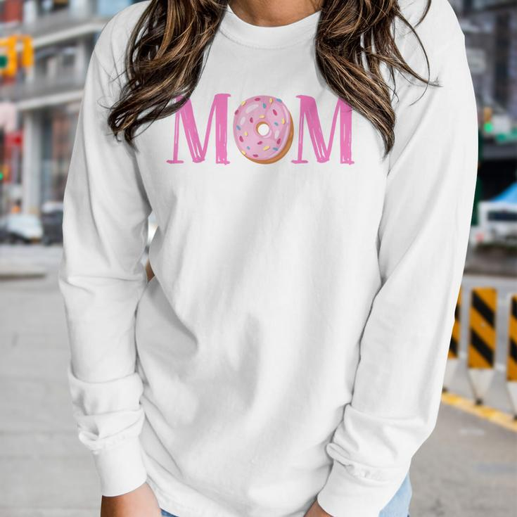 Mom Of The Sweet One Birthday - Donut Girl 1St Birthday Women Long Sleeve T-shirt Gifts for Her