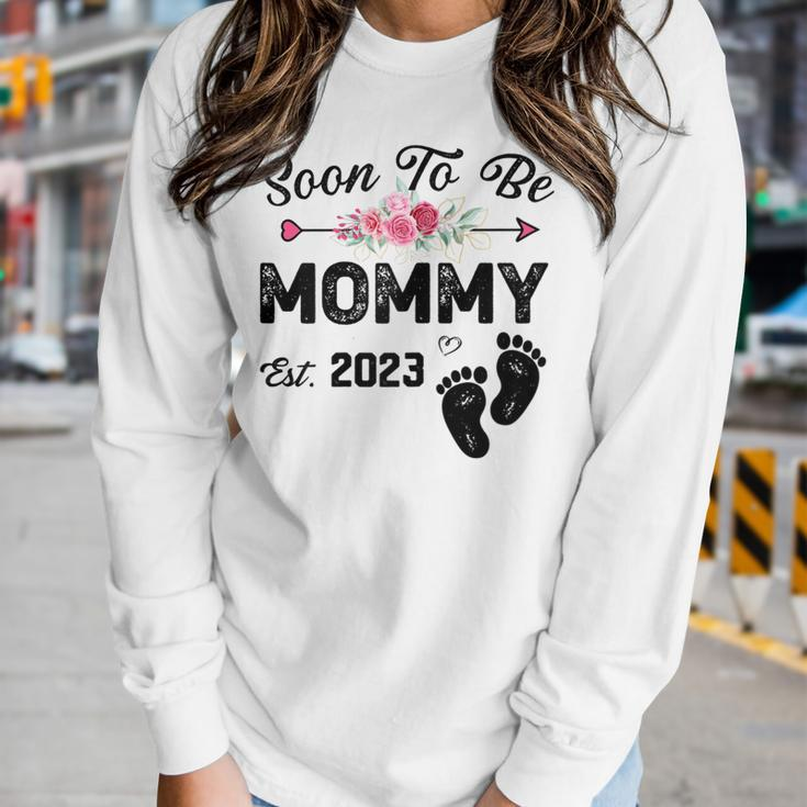 Soon To Be Mommy 2023 First Time Mom Pregnancy Women Long Sleeve T-shirt Gifts for Her