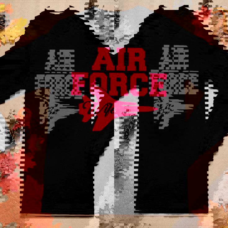 Air Force Wife For Proud Air Force Wifey Women Long Sleeve T-shirt Unique Gifts