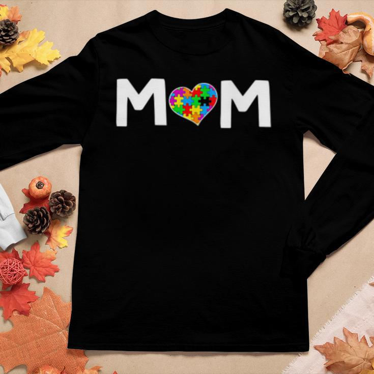 Womens Autism Mom Awareness Puzzle Piece Kindness Autism Child Women Long Sleeve T-shirt Unique Gifts