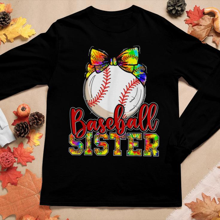 Baseball Sister Cute Baseball For Sisters Children Kids Women Long Sleeve T-shirt Unique Gifts