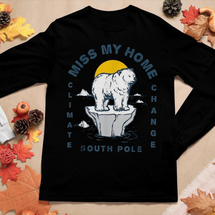 Climate Change Gifts Polar Bear Clothing Mother Earth Women Graphic Long Sleeve T-shirt Funny Gifts