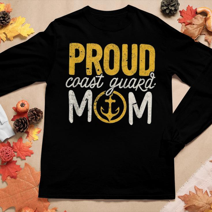 Coast Guard Mom Gift Proud Coast Guard Mom Retirement Women Graphic Long Sleeve T-shirt Funny Gifts
