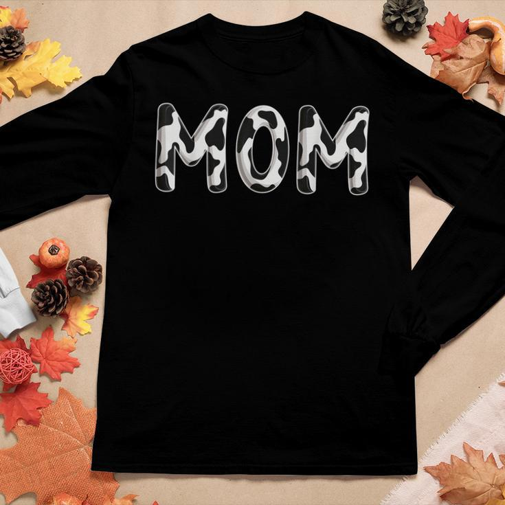 Cow Mom Birthday Family Matching Boy Girl Farm Women Long Sleeve T-shirt Unique Gifts