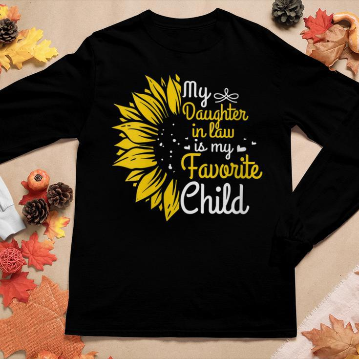 My Daughter In Law Is My Favorite Child Family Humor Women Long Sleeve T-shirt Unique Gifts