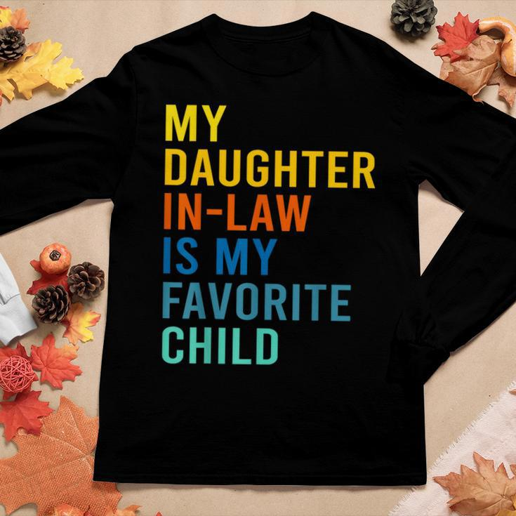 My Daughter In Law Is My Favorite Child Family Matching Women Long Sleeve T-shirt Unique Gifts