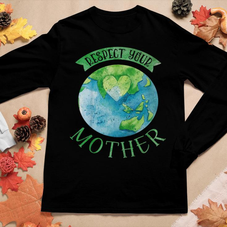 Earth DayShirt Respect Your Mother Planet Idea V2 Women Long Sleeve T-shirt Unique Gifts