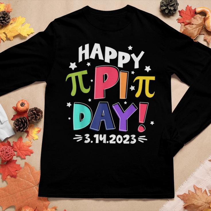 Groovy Happy Pi Day 314 Funny Math Science Teacher Students Women Graphic Long Sleeve T-shirt Funny Gifts