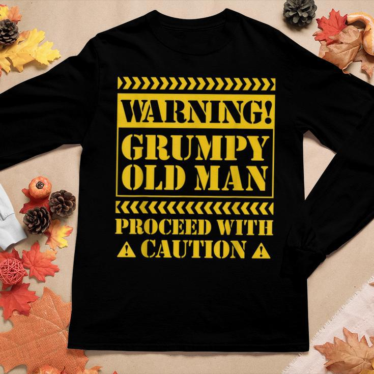Grumpy Old ManFor Men Sarcastic Fathers Day Women Long Sleeve T-shirt Unique Gifts