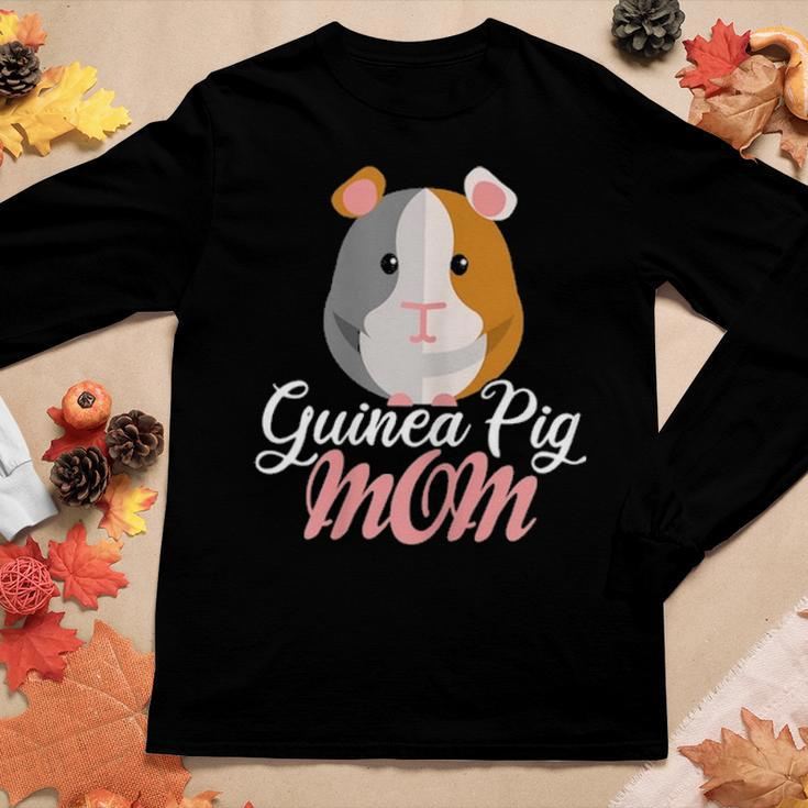 Guinea Pig Mom Costume Guinea Pig Owner Cavy Lover Women Graphic Long Sleeve T-shirt Funny Gifts