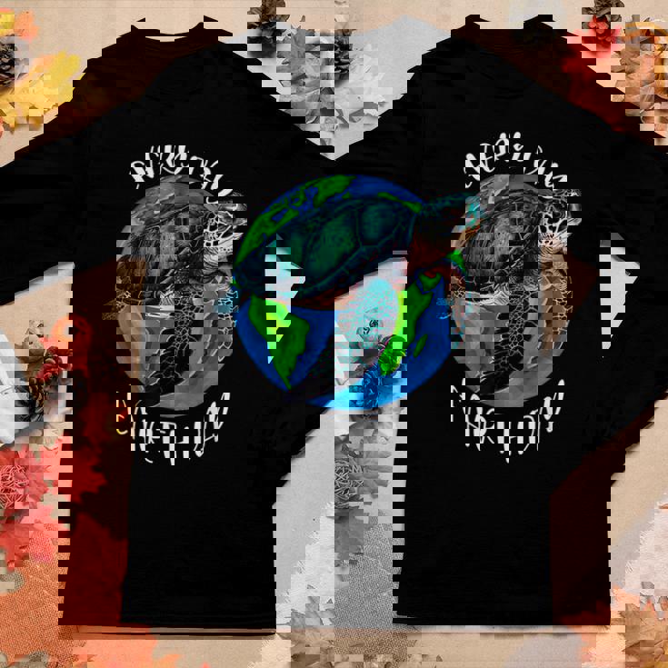 Happy Earth Day Save The Planet Give New Life To Sea Turtles Women Long Sleeve T-shirt Unique Gifts Happy Earth Day Save The Planet Give New Life To Sea Turtles Women Long Sleeve T-shirt Unique Gifts