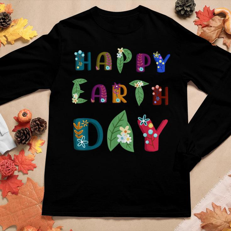 Happy Earth Day Tshirt Nature Lovers Mother Earth Day Shirt Women Long Sleeve T-shirt Unique Gifts