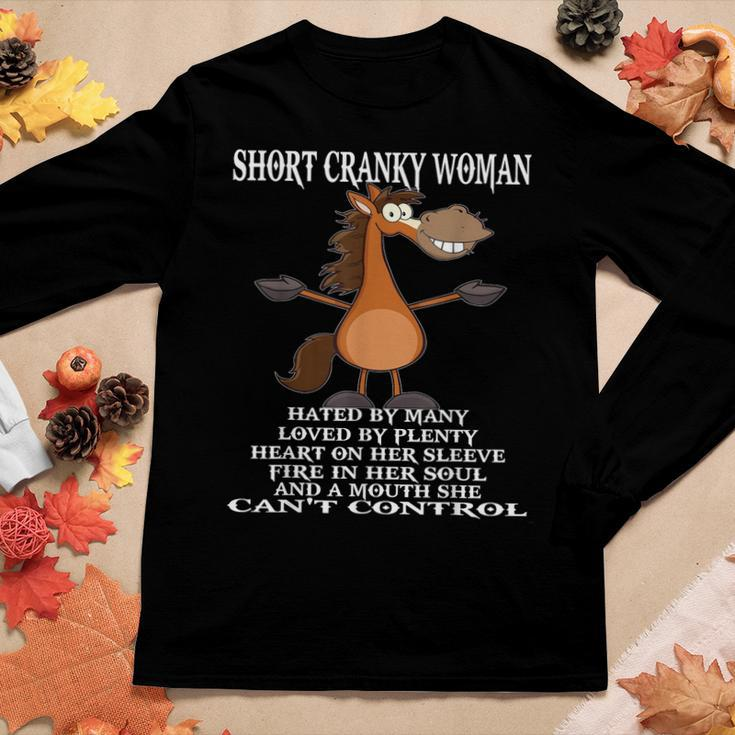 Horse Short Cranky Woman Hated By Many Women Long Sleeve T-shirt Unique Gifts
