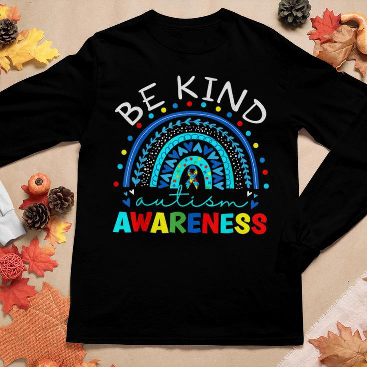 Be Kind Autism Awareness Puzzle Rainbow Choose Kindness Women Long Sleeve T-shirt Unique Gifts