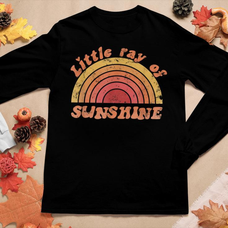 Little Ray Of Sunshine Sorority Girls Matching Little Sister Women Long Sleeve T-shirt Unique Gifts