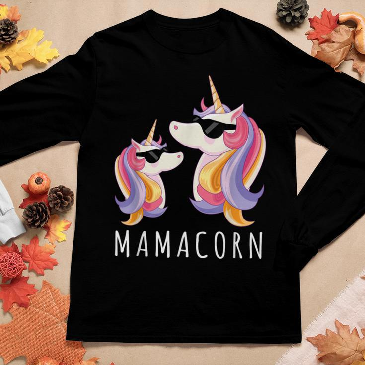 Mamacorn Mama Unicorn Mom And Baby Christmas Women Long Sleeve T-shirt Unique Gifts