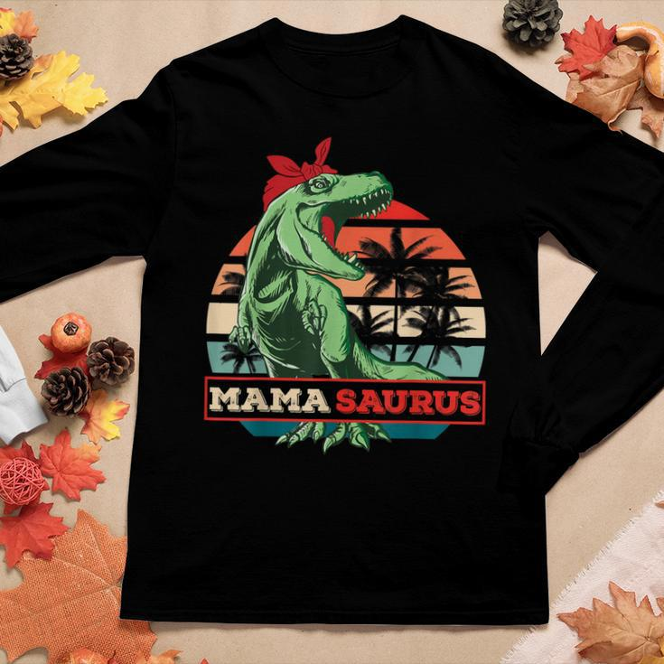 Mamasaurus T-Rex Dinosaur Mama Saurus Family Mothers Women Long Sleeve T-shirt Unique Gifts