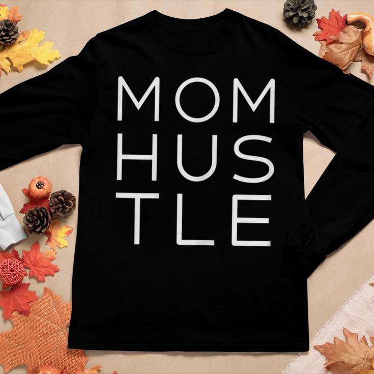 Womens Mother Hustler Shirt Mom Hustle Women Women Long Sleeve T-shirt Unique Gifts