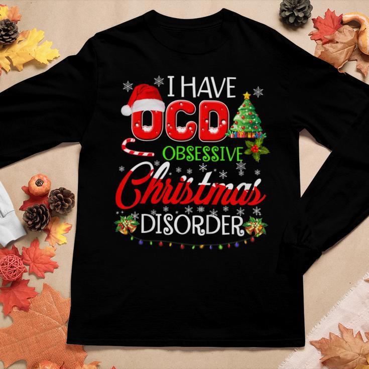 Ocd Obsessive Christmas Disorder Holiday Women Long Sleeve T-shirt Unique Gifts