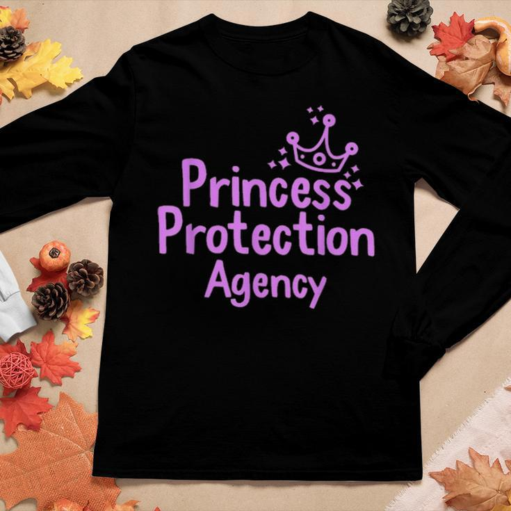 Princess Protection Agency Fathers Day Gift From Daughter Women Graphic Long Sleeve T-shirt Funny Gifts