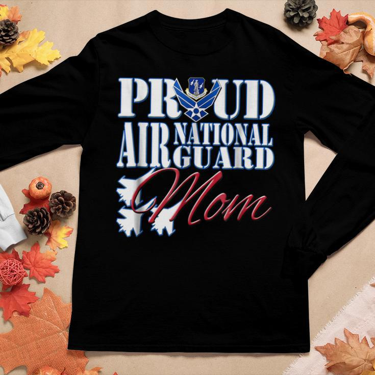 Proud Air National Guard Mom Shirt Air Force Women Long Sleeve T-shirt Unique Gifts