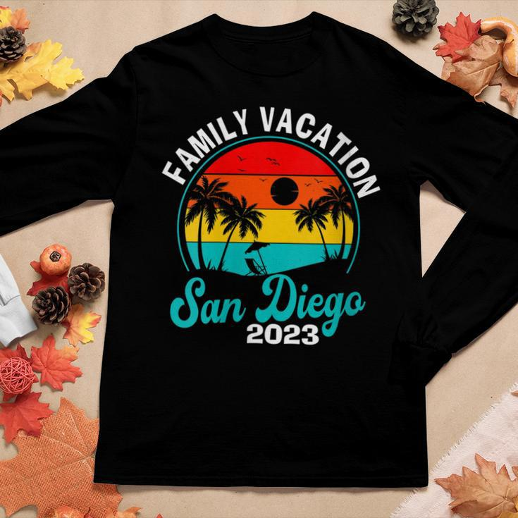 Womens San Diego Family Vacation 2023 Trip Matching Summer Beach Women Long Sleeve T-shirt Unique Gifts