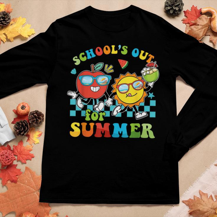 Schools Out For Summer Teacher Life Last Day Of School Women Long Sleeve T-shirt Unique Gifts