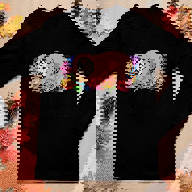Sloth Hiking Team Tshirt Flower Women Women Long Sleeve T-shirt Unique Gifts