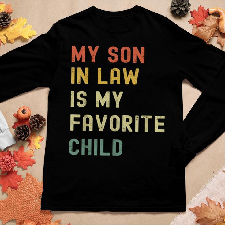 My Son-In-Law Is My Favorite Child From Mother-In-Law Women Long Sleeve T-shirt Unique Gifts