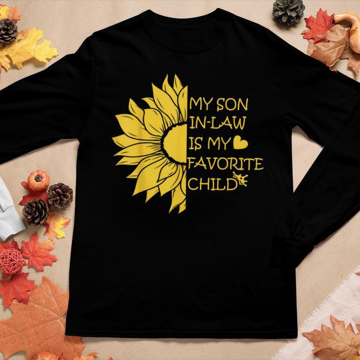 My Son In Law Is My Favorite Child Sunflower Mother-In-Law Women Long Sleeve T-shirt Unique Gifts