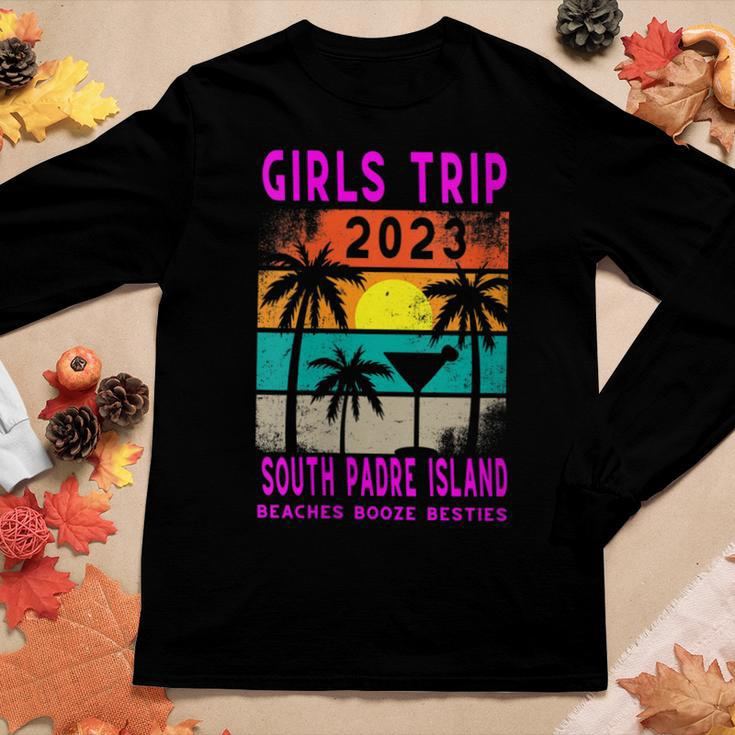 Womens South Padre Island Girls Trip 2023 Students Vacation Party Women Long Sleeve T-shirt Unique Gifts