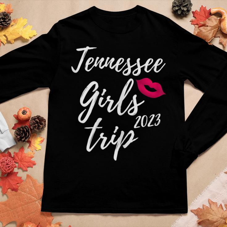 Womens Tennessee Girls Trip 2023 Bachelorette Vacation Fun Matching Women Long Sleeve T-shirt Unique Gifts