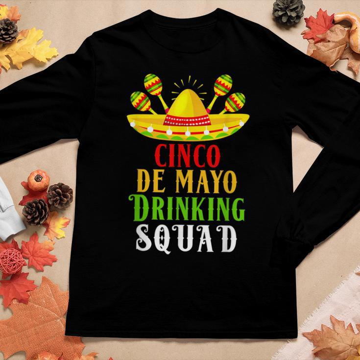Tequila Squad Drinking Cinco De Mayo Women Long Sleeve T-shirt Unique Gifts
