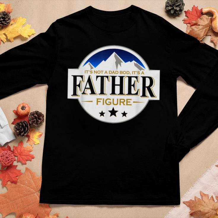 Ts Not A Da Bod Its A Father Figure Mountain & Beer Women Long Sleeve T-shirt Unique Gifts